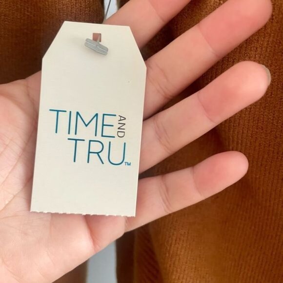 NWT Time Tru Cowp Neck Tunic Sweater size L 12/14 - Picture 9 of 10